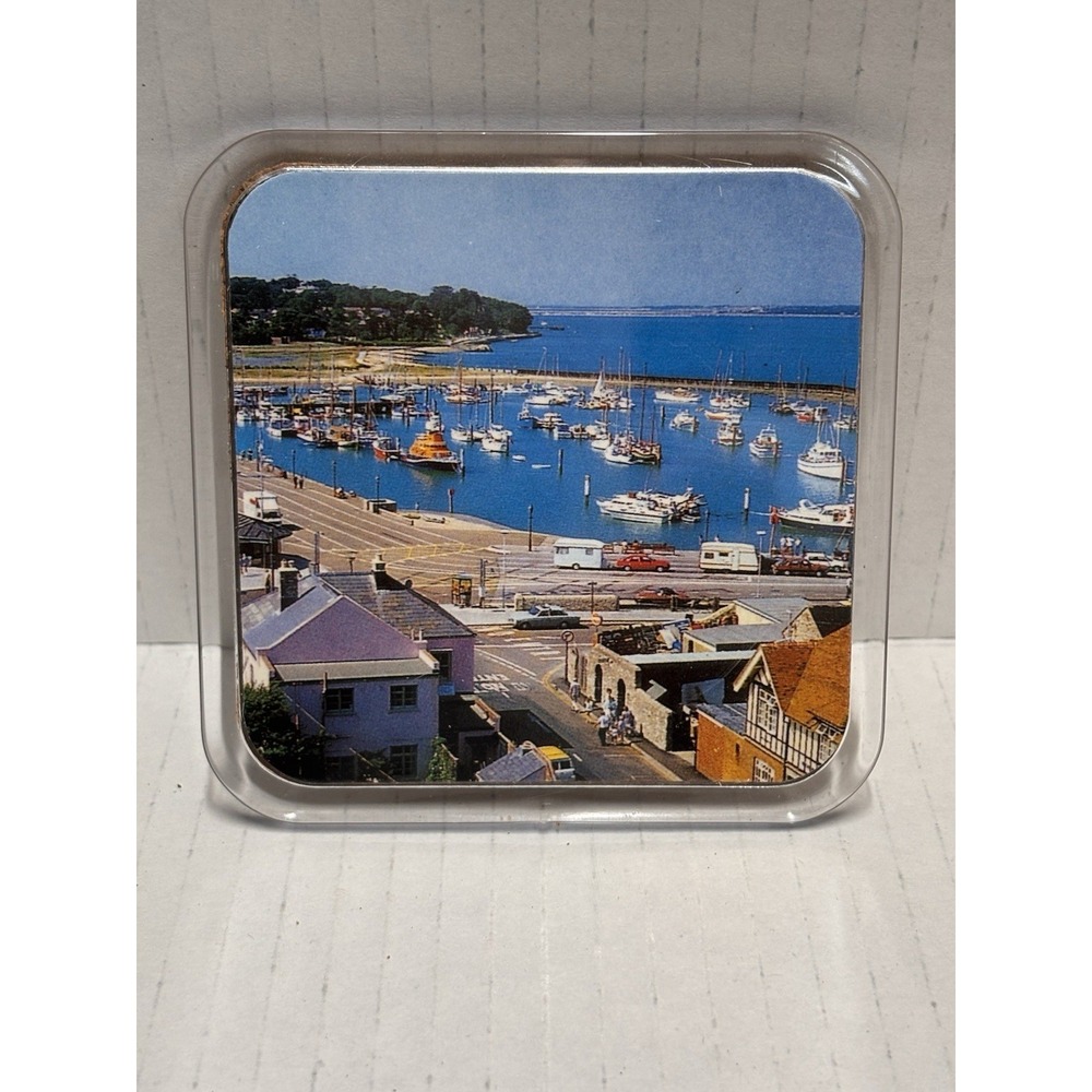 Isle of Wight England Drink Coasters Set of 6 acrylic‎ cork back landmarks pics - Picture 5 of 13